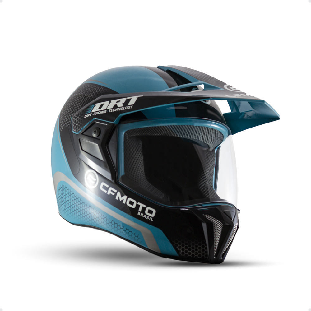 Capacete Bieffe Moto Quadriciclo CFMoto Azul Tamanho 60