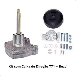 Kit Caixa Direção Barco T71 Uflex + Bezel 90 U-flex- Safe-t